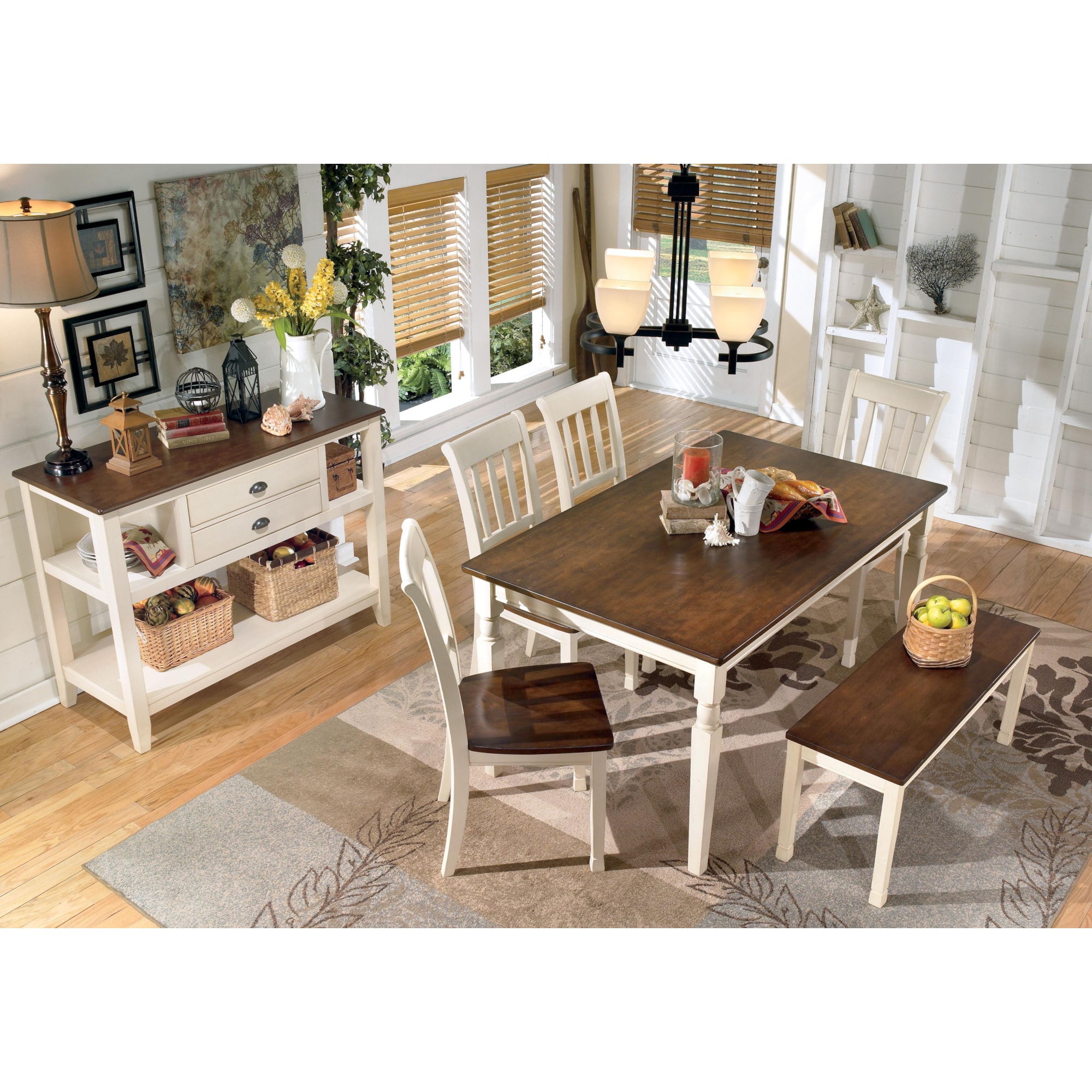 Ashley Furniture Signature Design Whitesburg D58359 TwoTone Dining